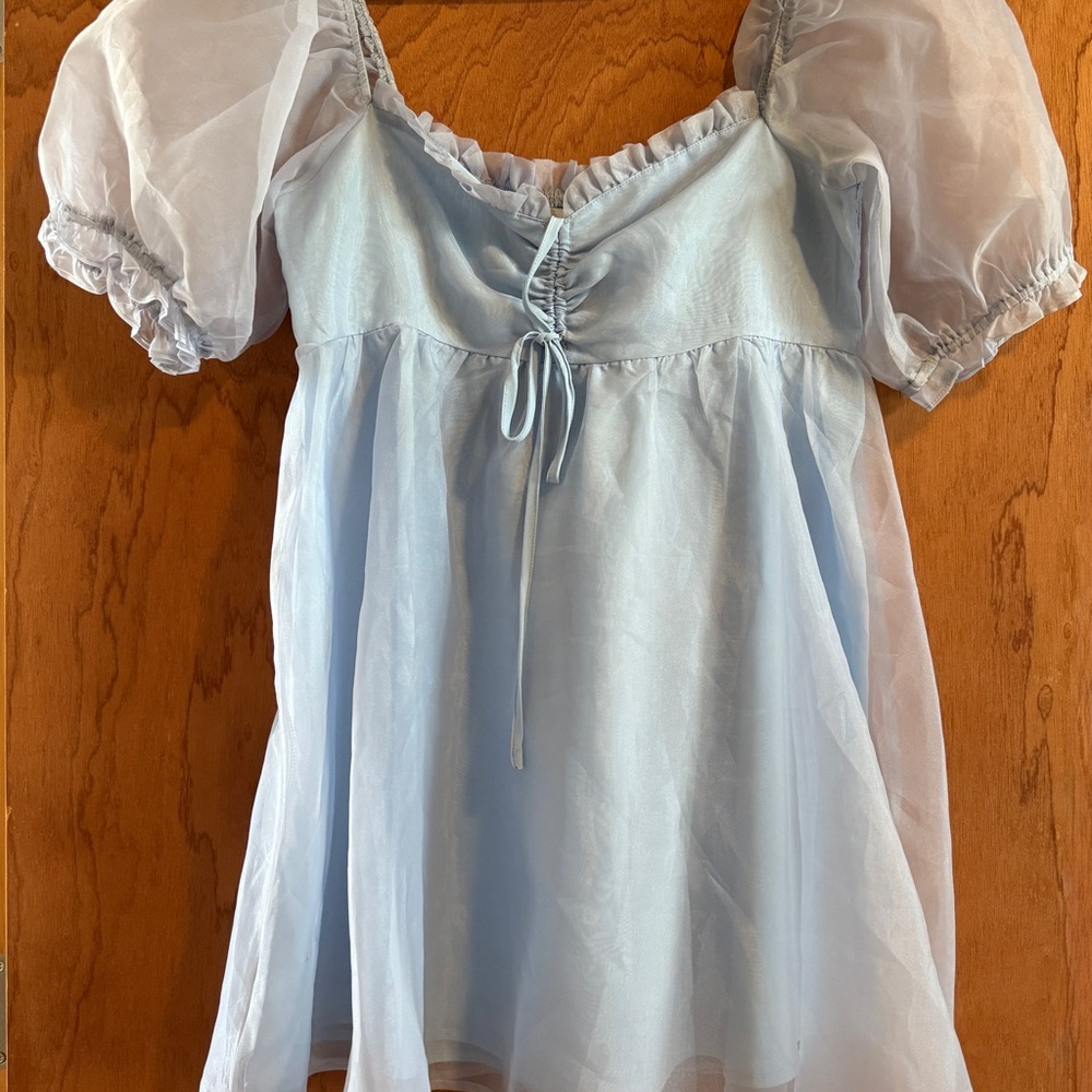 Altar'd State Light Blue Mini Dress